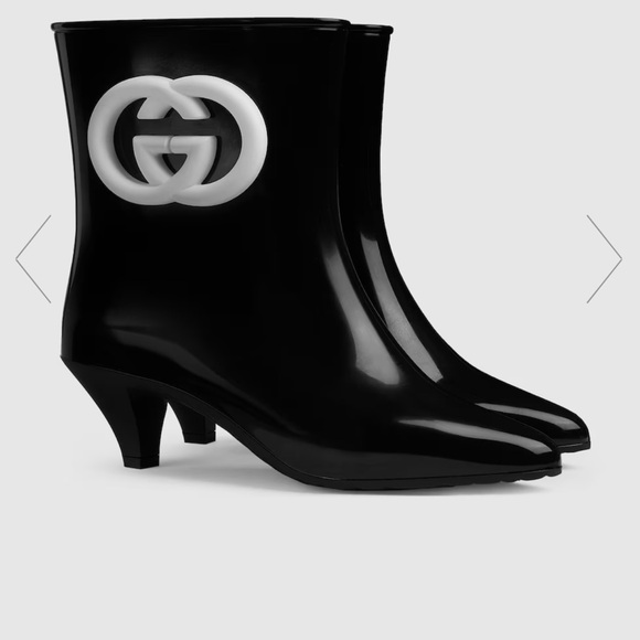 Gucci WOMEN'S ANKLE BOOT WITH INTERLOCKING G - Picture 3 of 7